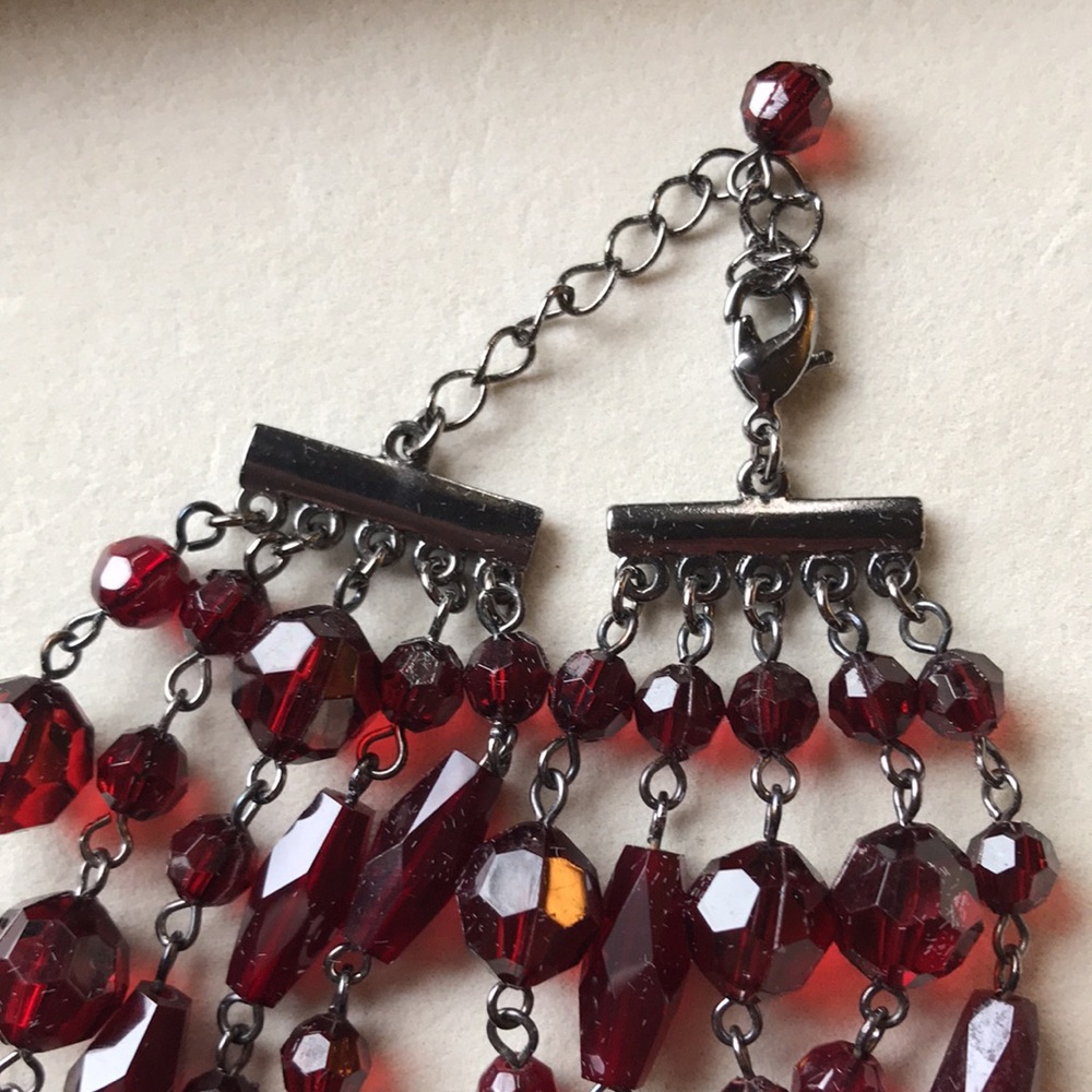 Ann Taylor Glass Bead Necklace - Picture 3 of 5